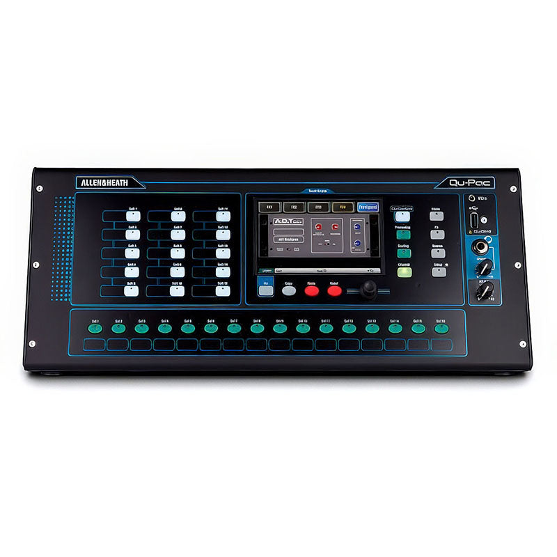 QUPAC 22IN / 12OUT Portable Digital Mixer with Wireless Control front view