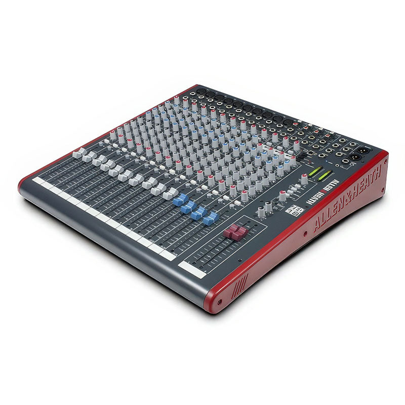 ZED18 10-Mic/Line 4-Stereo i/p USB and Sonar X1 LE Software Mixer top angled view