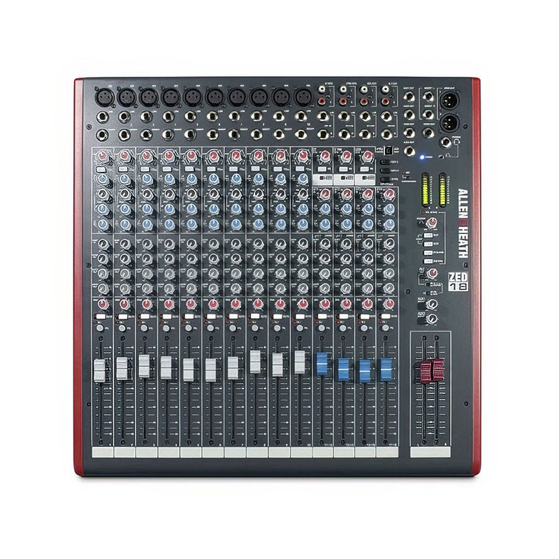 ZED18 10-Mic/Line 4-Stereo i/p USB and Sonar X1 LE Software Mixer top view