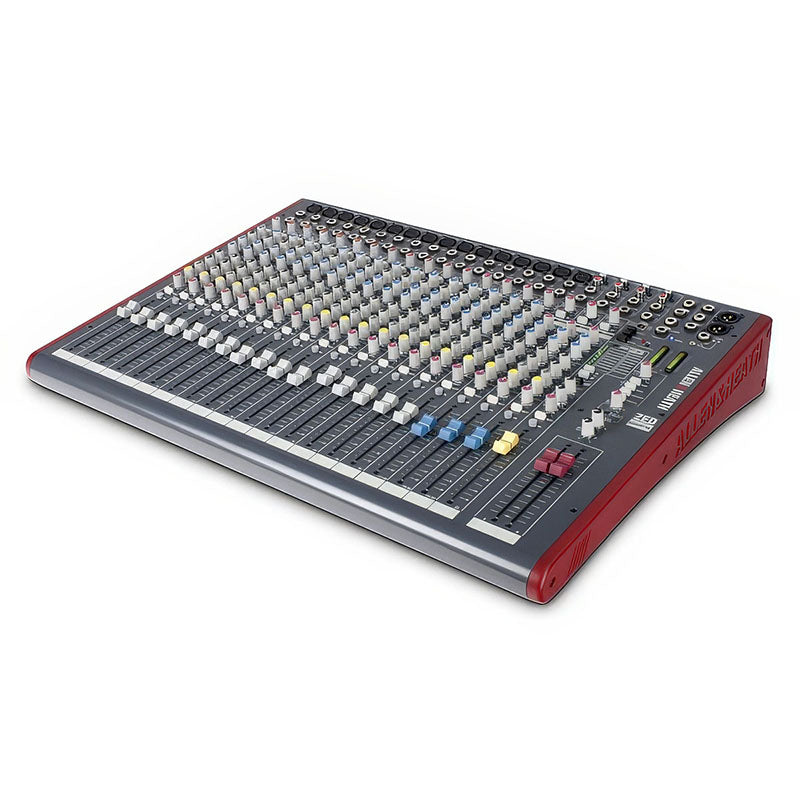 ZED22FX 22-Mic/Line 3-Stereo i/p USB FX Desk Sonar LE SW Mixer top angled view