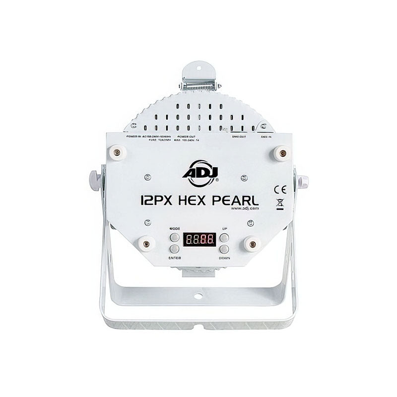 5PX HEX Pearl PAR LED Fixture 5x12W HEX LED inc UV White Light back view