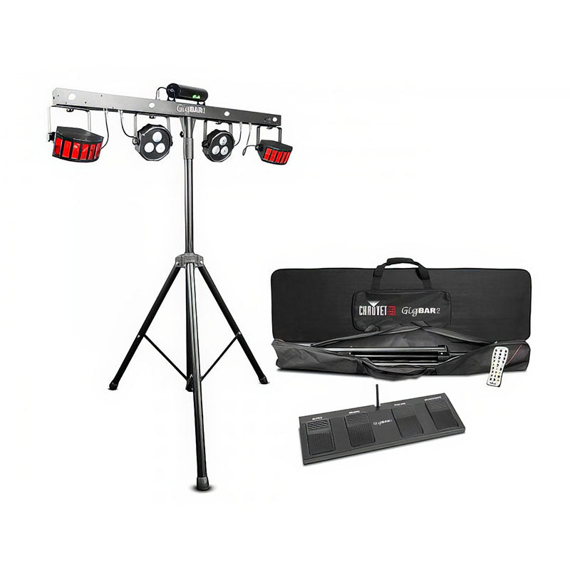 GigBAR2 IRC Multi-Effects Lighting Bar with D-Fi Remote  view of whole set
