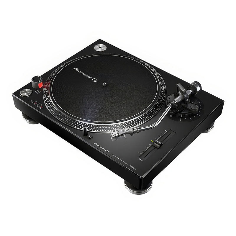 PLX-500 BLACK PRO DJ Hi Torq S-Tonearm Direct Drive Turntable top angle view