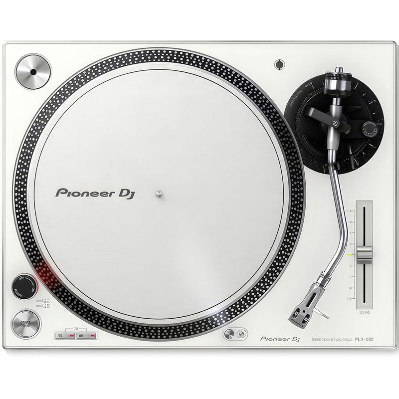 Pioneer PLX-500 PRO DJ Hi Torq S-Tonearm Direct Drive Turntable in white